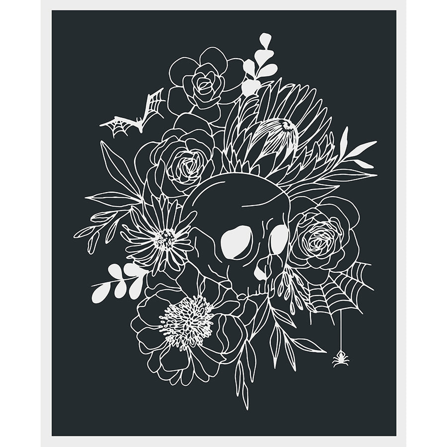  Noir 36" Skull Panel Midnight Ghost 
