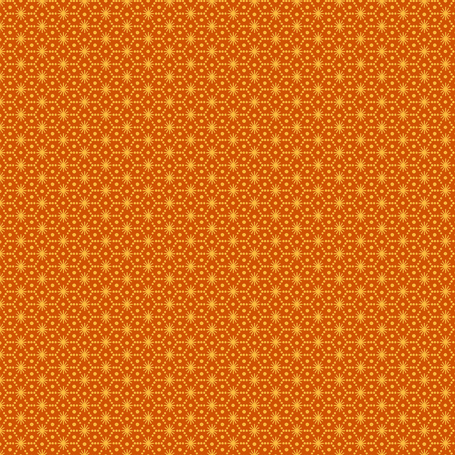  No Tricks, Just Treats Hex Star Orange/Yellow 
