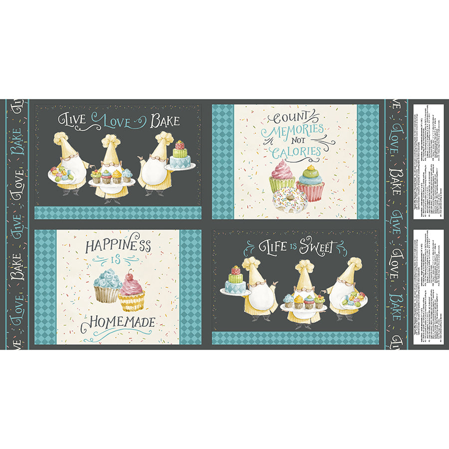  Sweet Little Pleasures 24" Placemat Panel Multi 