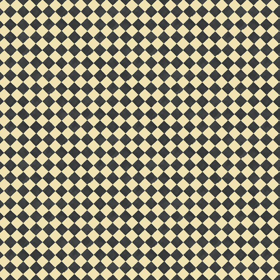  Sweet Little Pleasures Diamond Check Black/Yellow 