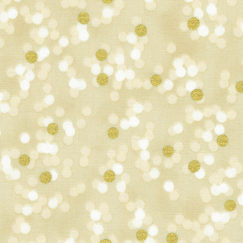  Sweet Pumpkin Spice Dots Natural Metallic 