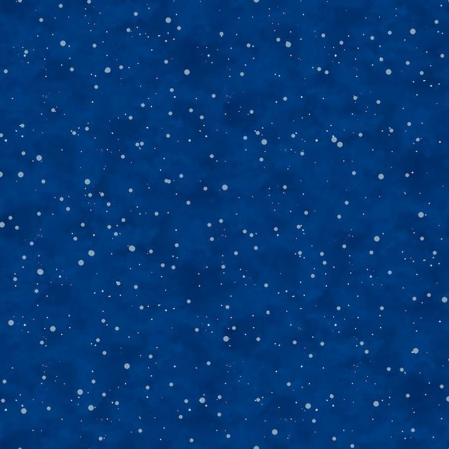  'Twas The Night Before Christmas Snowy Sky Indigo 