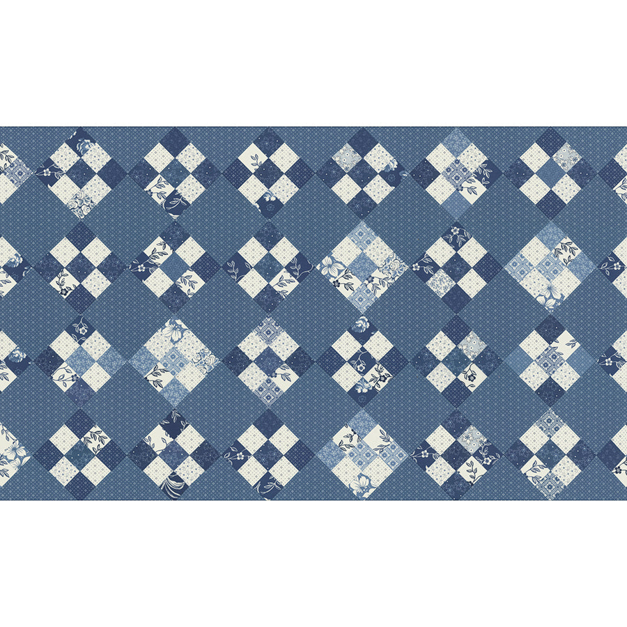  Denim & Daisies 24" X 60" Cheater Patchwork Panel Midnight Jeans 