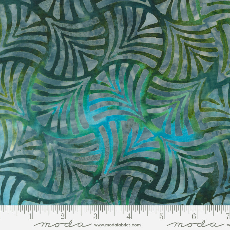  Blue Ridge Batiks Ferns Lagoon 