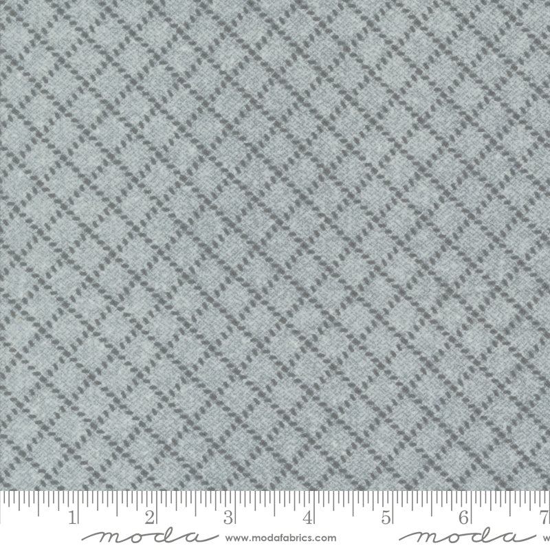  Farmhouse Flannels III Diamond Grid Pewter 