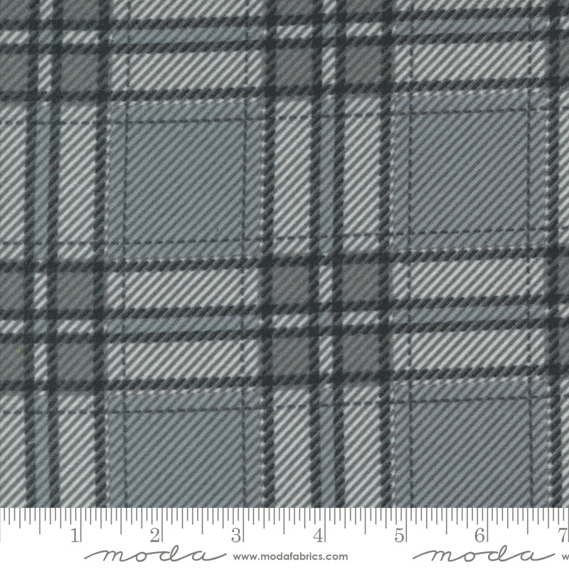  Farmhouse Flannels III Moose Plaid Pewter 