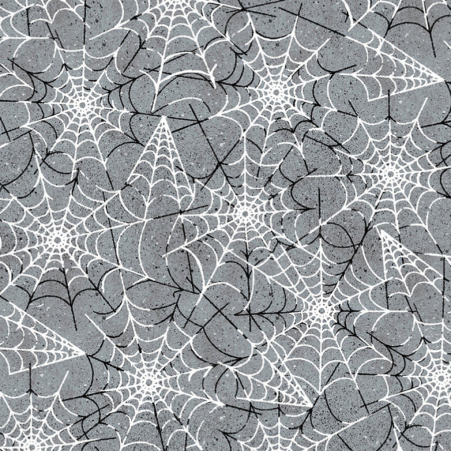  Graveyard Ghouls Spiderweb Gray Glow in the Dark 