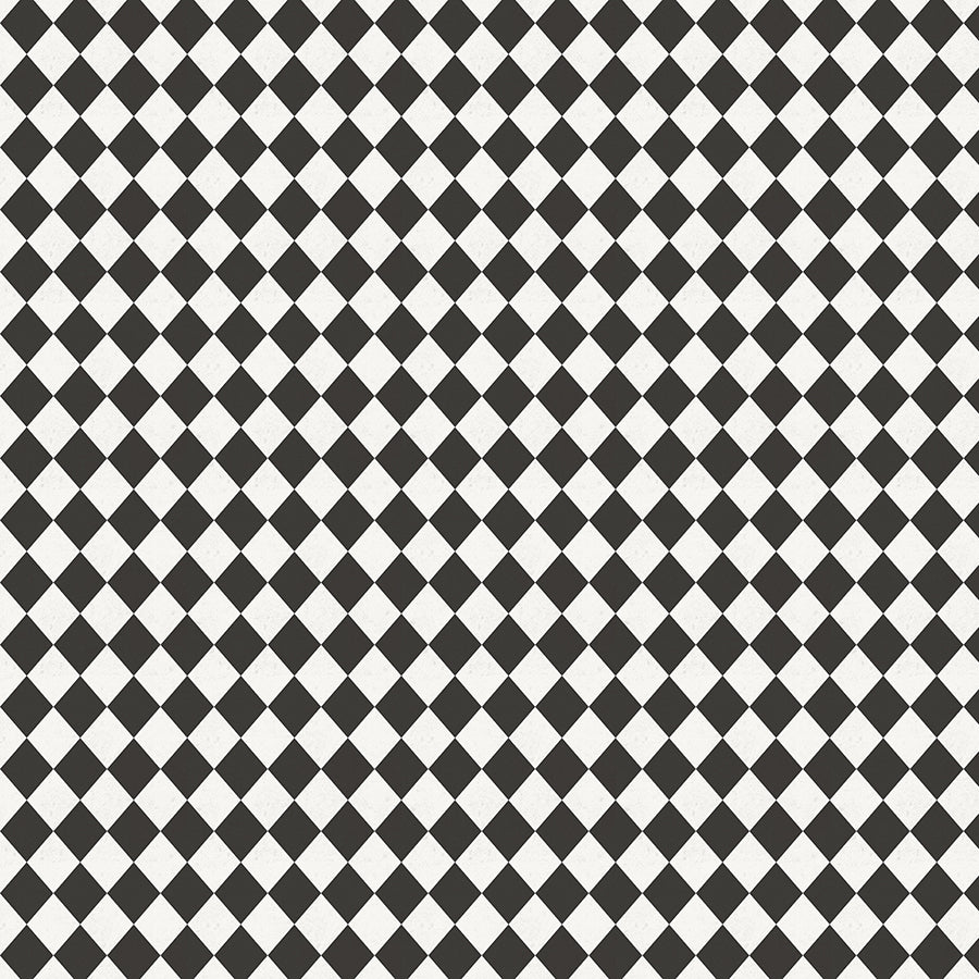  Coffee Life Diamond Check White/Black 