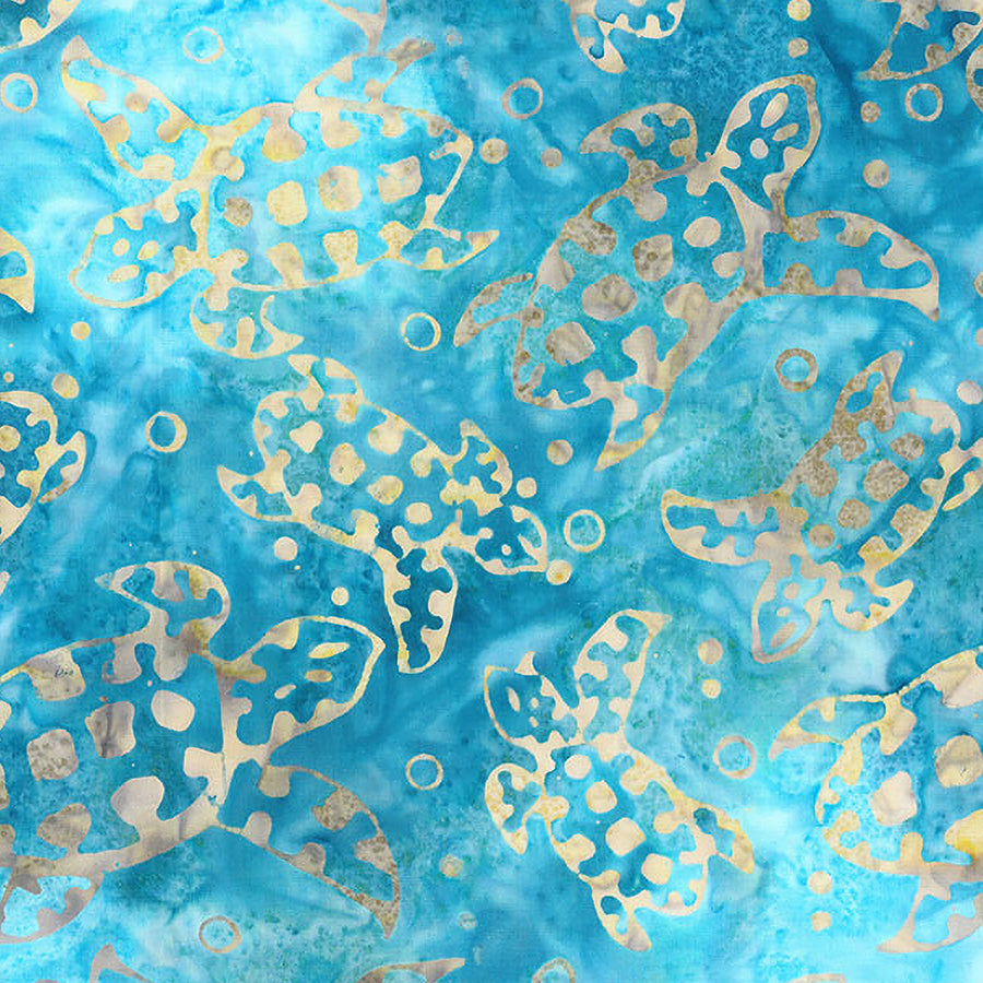  Boardwalk Dreams Batiks Turtles Vintage Glass 