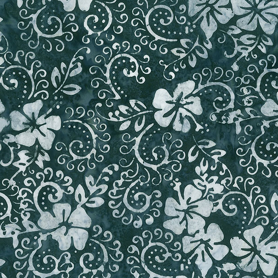  Boardwalk Dreams Batiks Hibiscus Swirl After Dark 