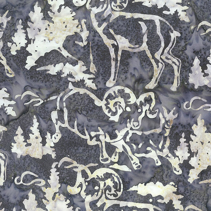  Scenic Settings Batiks Ram Silver Chrome 