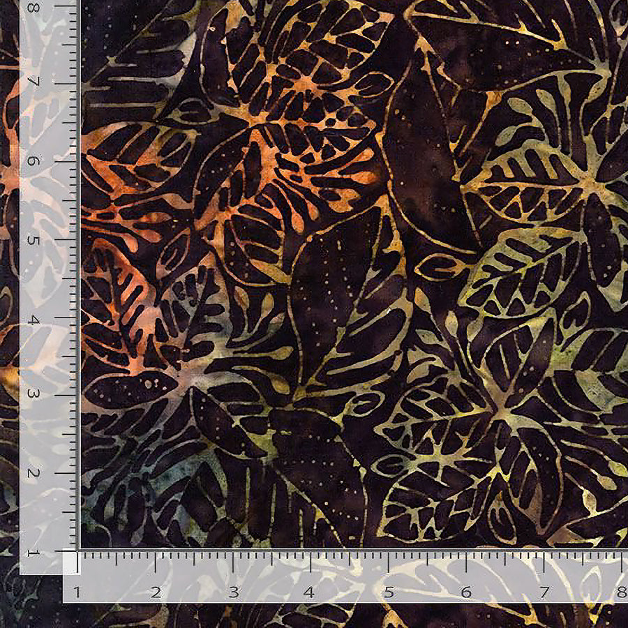  Tonga Cider Batiks Jungle Leaves Campfire 
