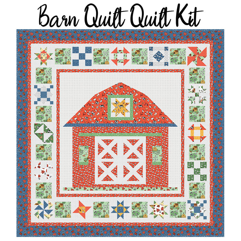  Barn Quilt Quilt Kit with Farm Livin' from Riley Blake 