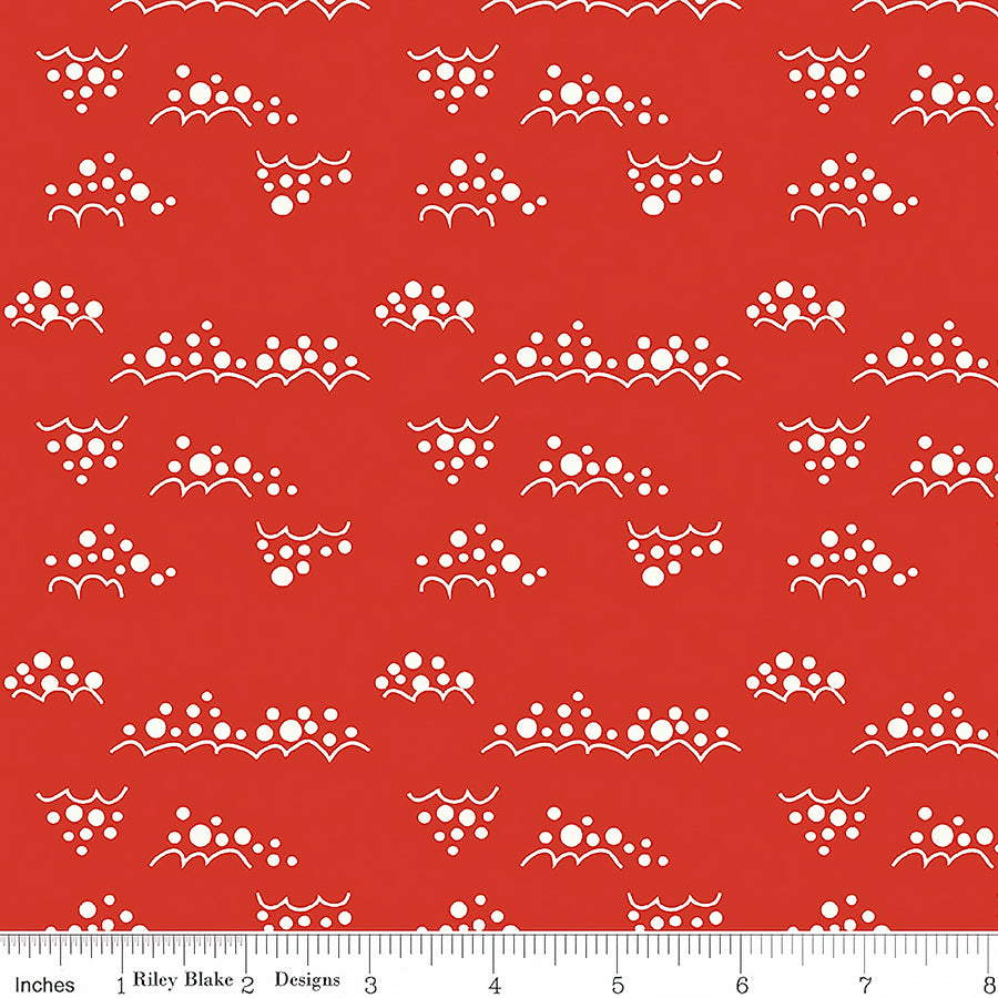  Christmas is in Town Snowballs Red 