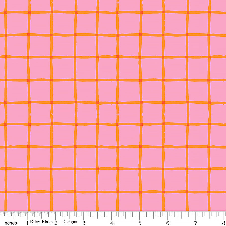  100 Aker Woods Picnic Plaid Pink 