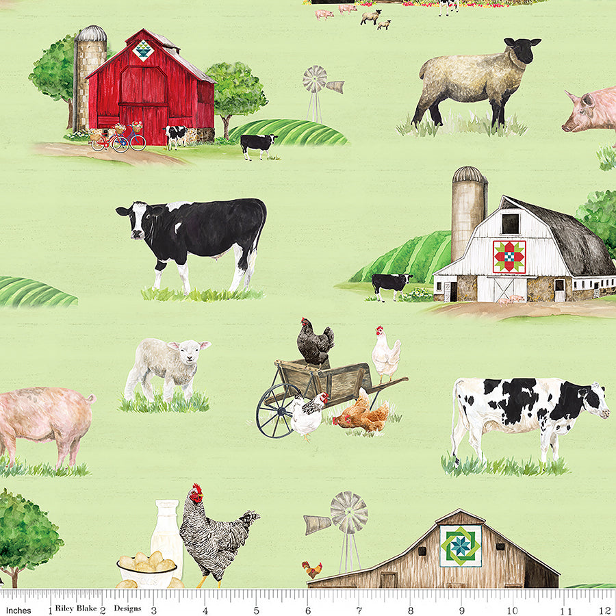  Spring Barn Quilts Main Green 