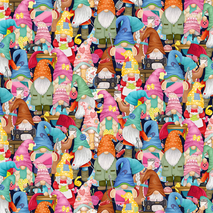  Sew Many Gnomes Packed Sewing Gnomes Multi 