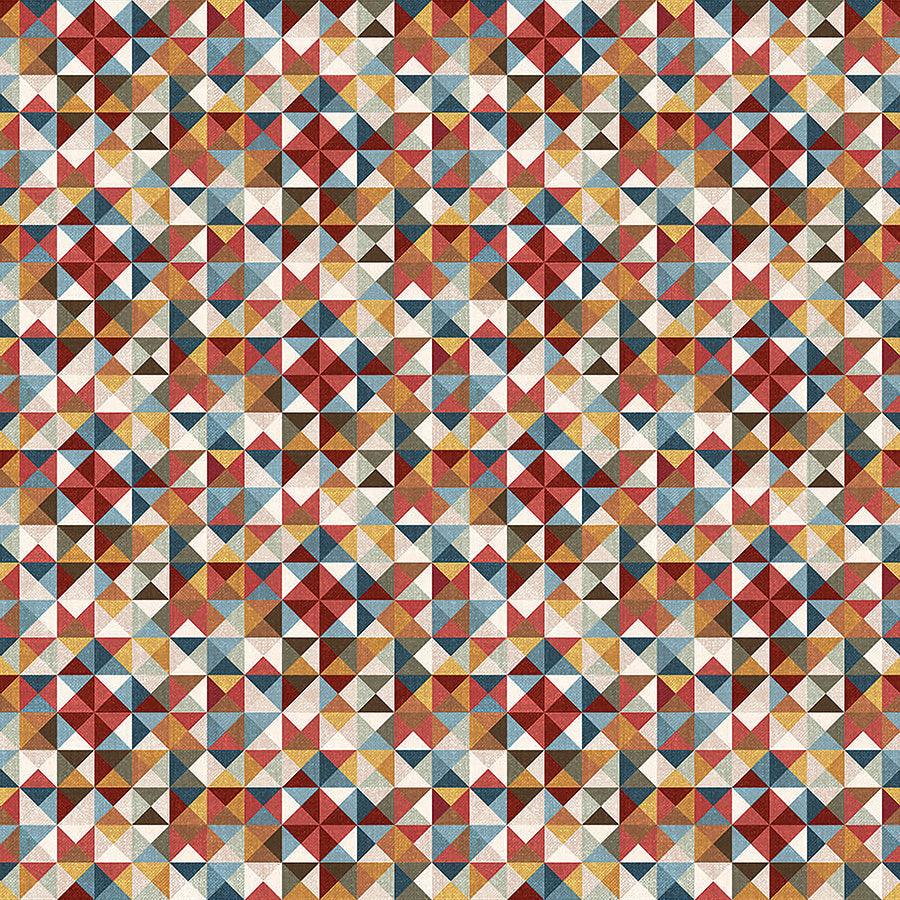  Barn Quilts Quilt Geo Beige Multi 