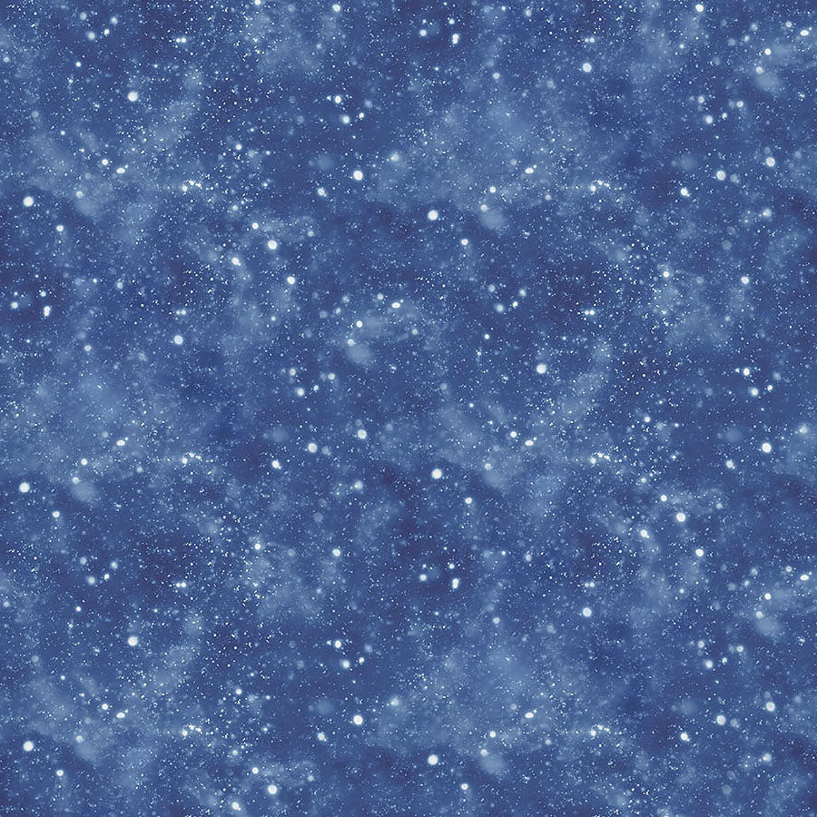  Winter Jays Flannel Snow Dark Blue 