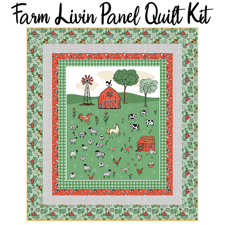  Farm Livin' Panel Quilt Kit from Riley Blake 