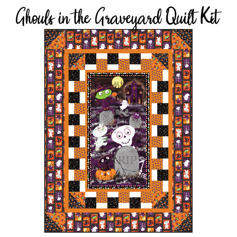  Ghouls in the Graveyard Quilt Kit with Graveyard Ghouls from Studio E 