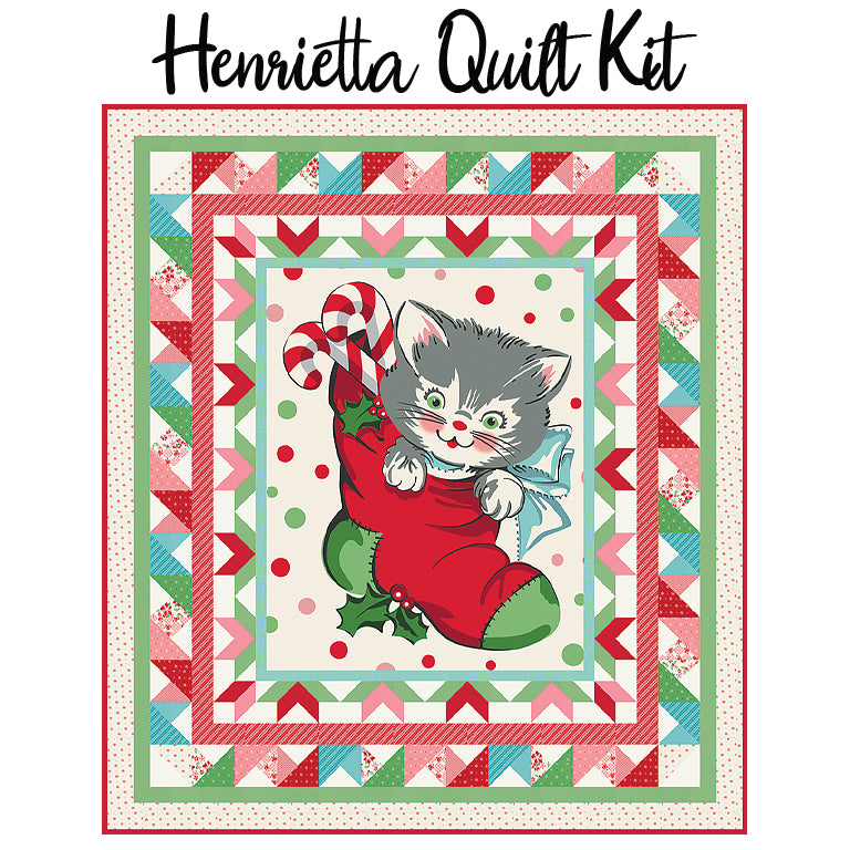  Henrietta Quilt Kit with Kitty Christmas from Moda 