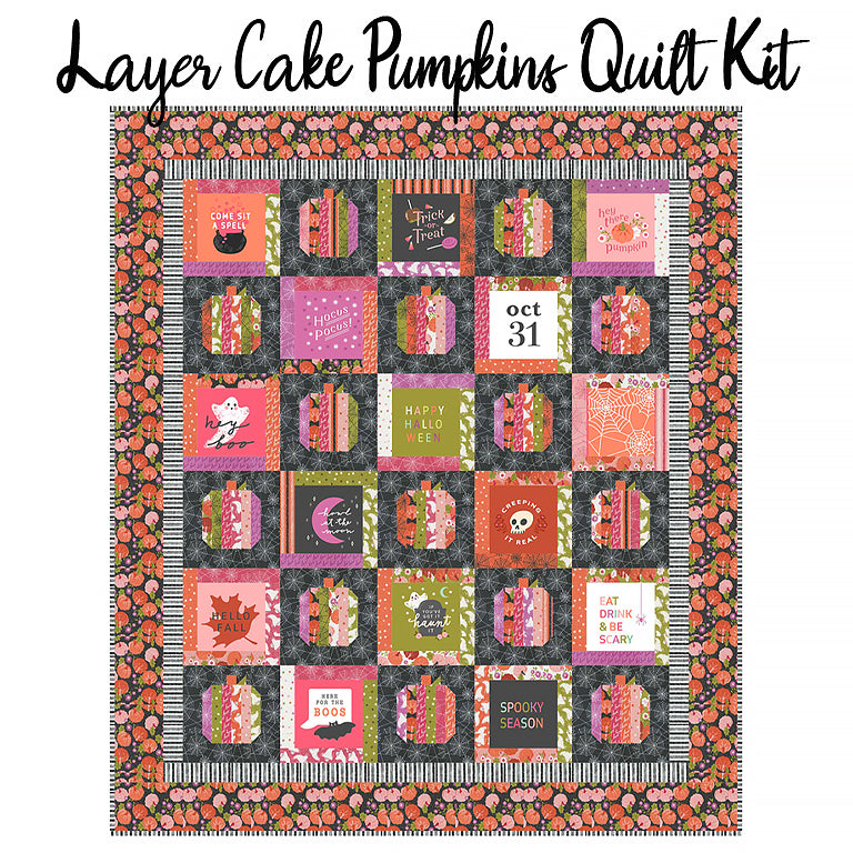  Layer Cake Pumpkins Quilt Kit with Hey Boo from Moda 