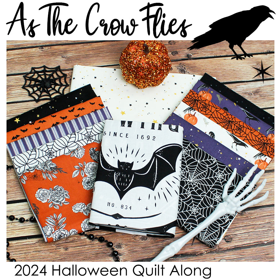  2024 As The Crow Flies Quilt Kit from Fort Worth Fabric Studio 