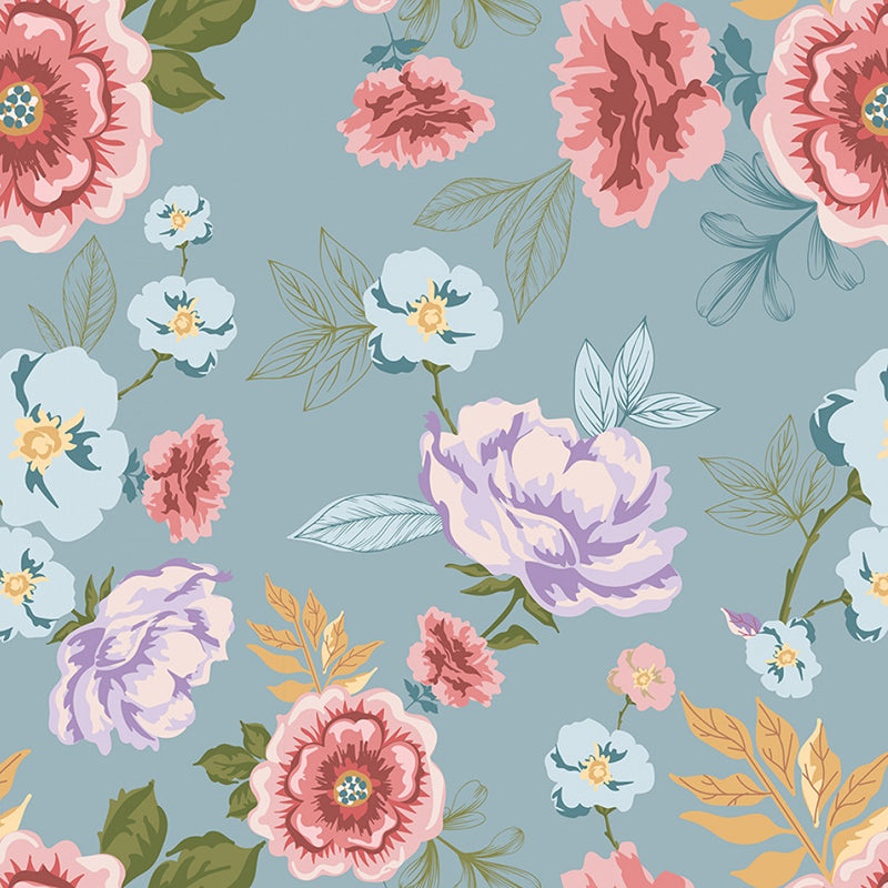  Nature Sings Rose Garden Blue 