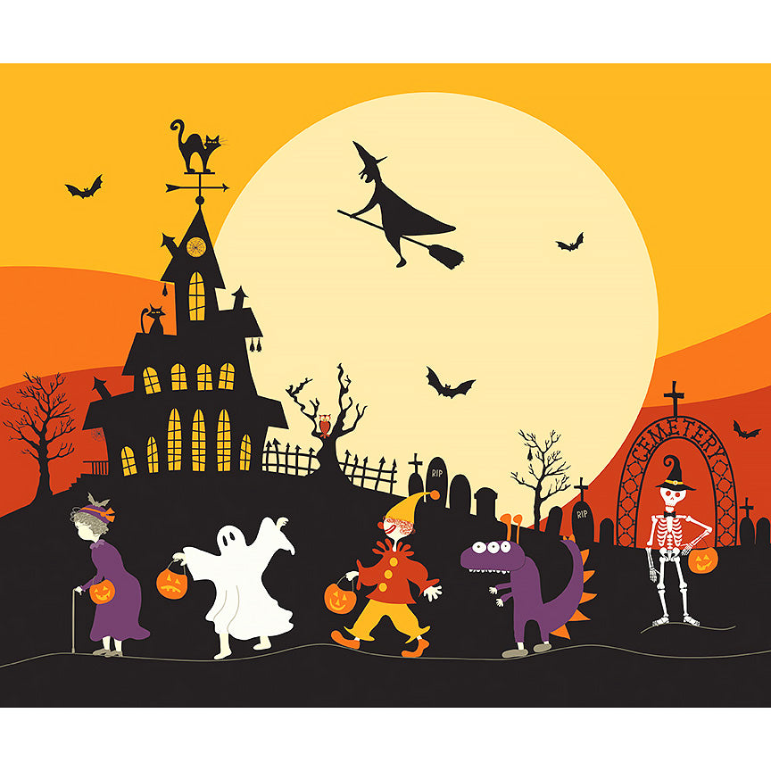  Beggar's Night 36" Trick-or-Treat Panel Multi 