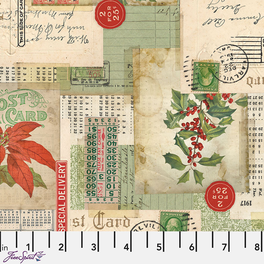  Holidays Past Postcard Collage Multi 
