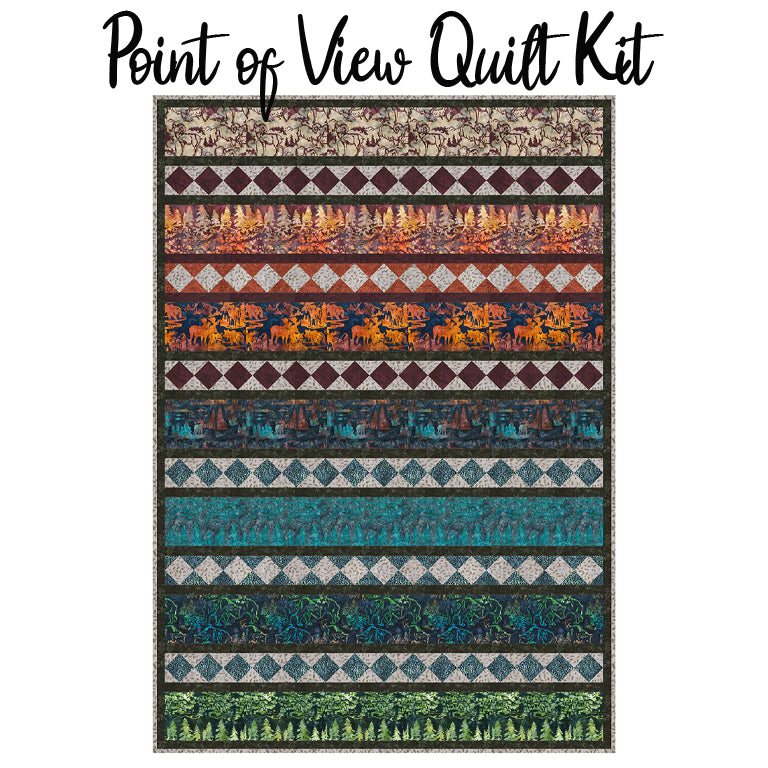  Point of View Quilt Kit with Scenic Settings Batiks from Banyan Batiks 