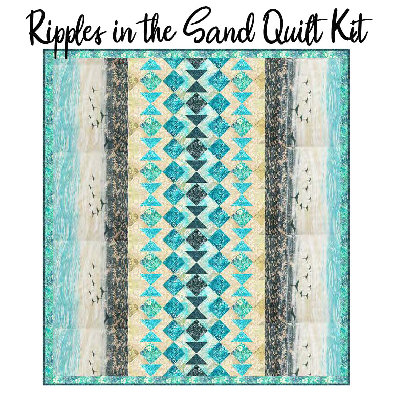  Ripples in the Sand Quilt Kit with Boardwalk Dreams Batiks from Banyan Batiks 