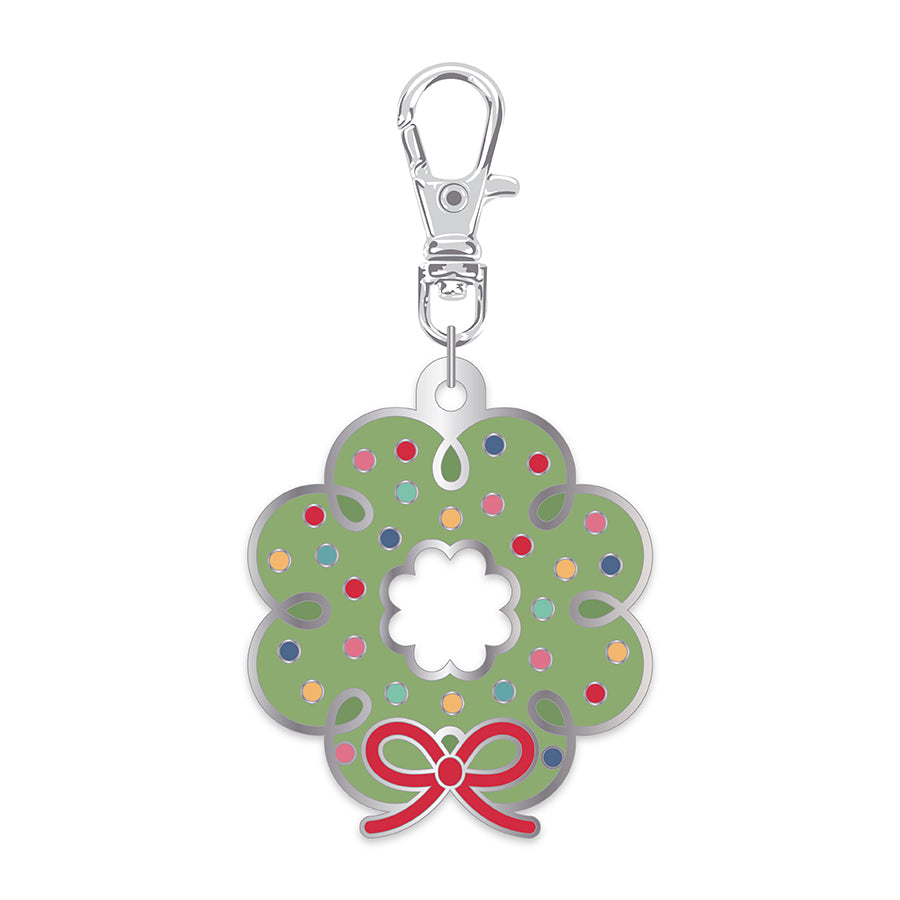  Enamel Happy Charm Wreath 
