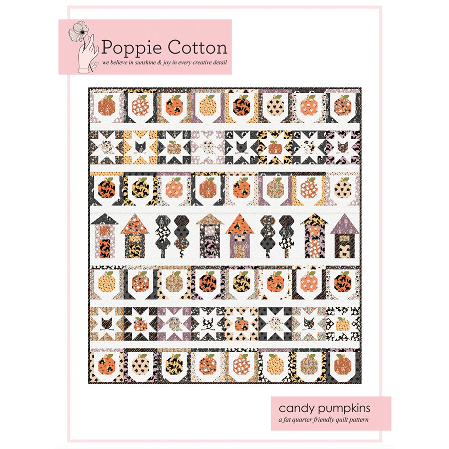  Candy Pumpkins Quilt Pattern by Poppie Cotton 