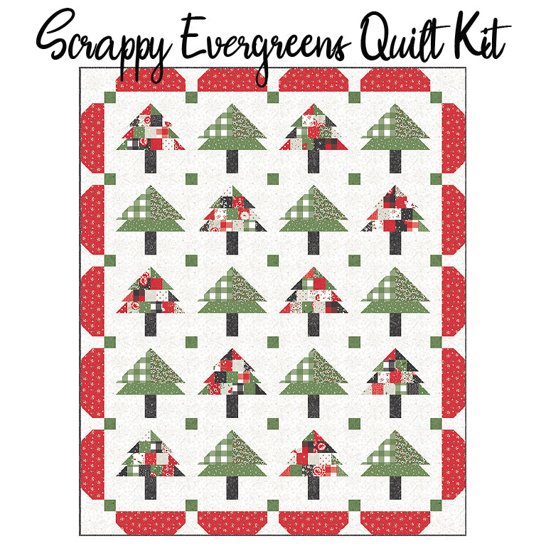  Scrappy Evergreens Quilt Kit with Starberry from Moda 