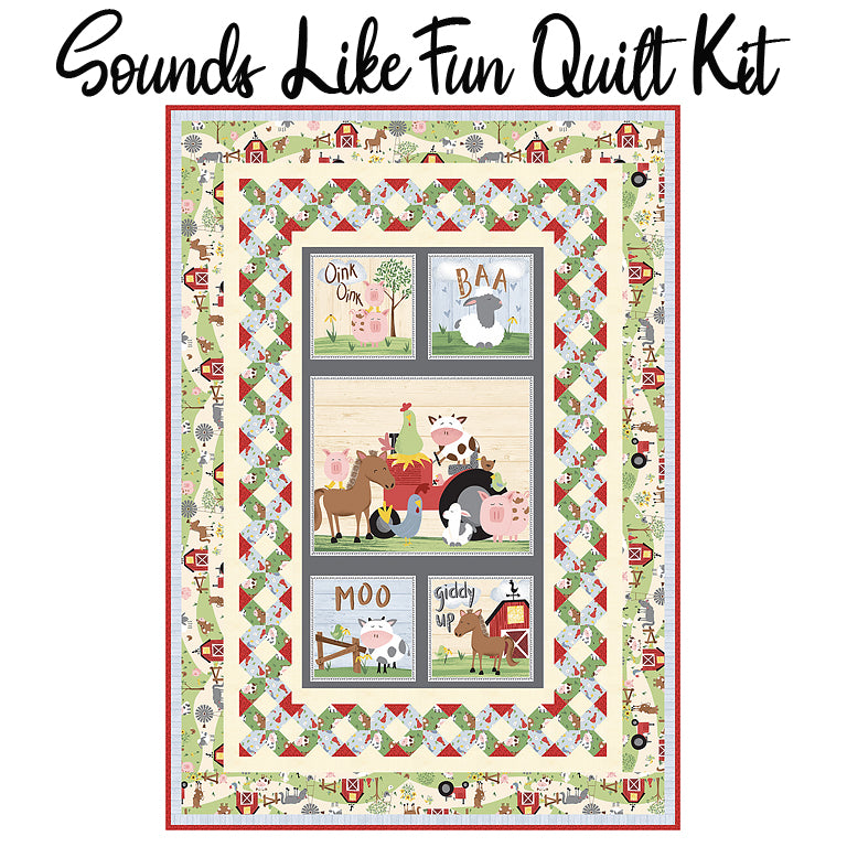  Sounds Like Fun Quilt Kit with Farm-tastic Friends from Studio E 