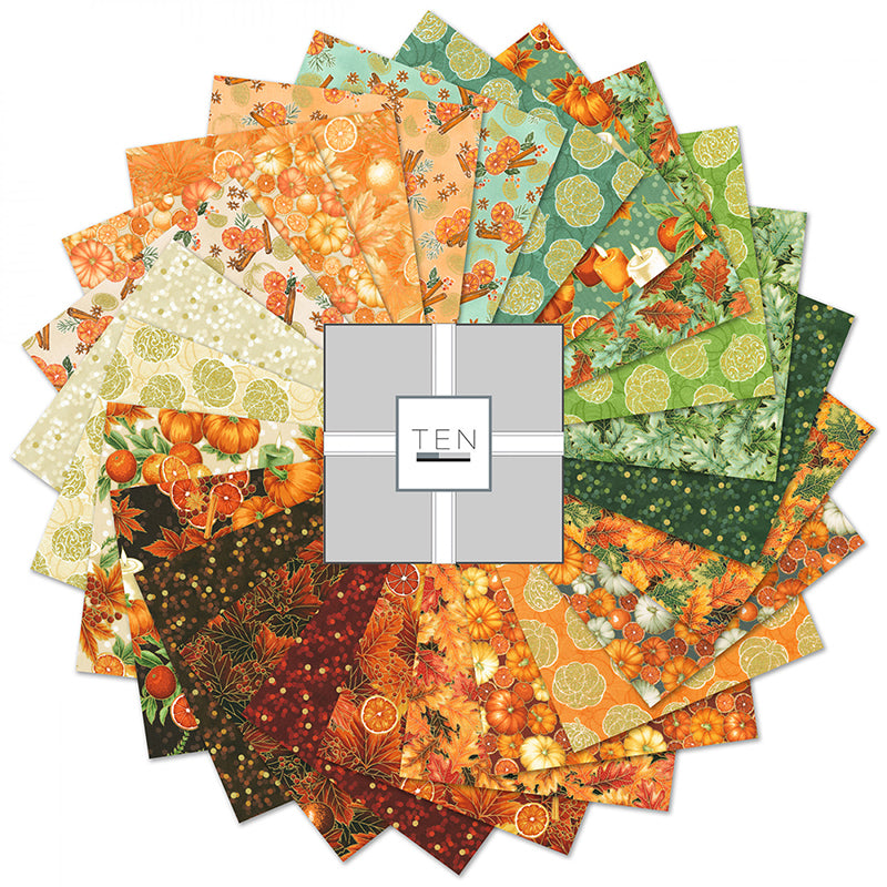  Sweet Pumpkin Spice 10" Squares 
