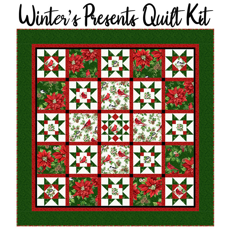  Winter's Presents Quilt Kit with Yuletide Traditions from Northcott 