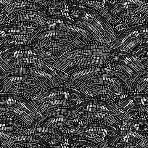 108" Wide Quilt Backing Mosaic Charcoal 