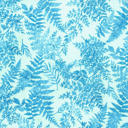  Bali Batiks Ferns French Blue 