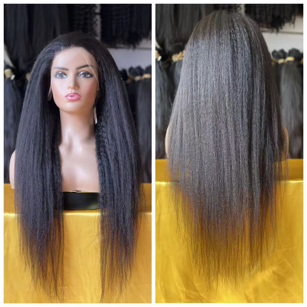 Kinky Straight 13x4 HD Lace Frontal Wig