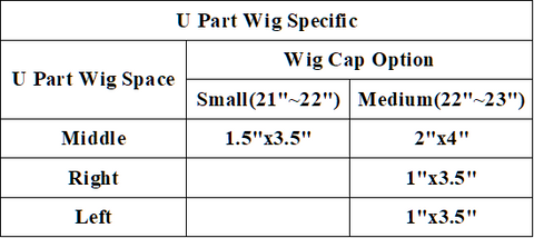 U Part Wig Specifics