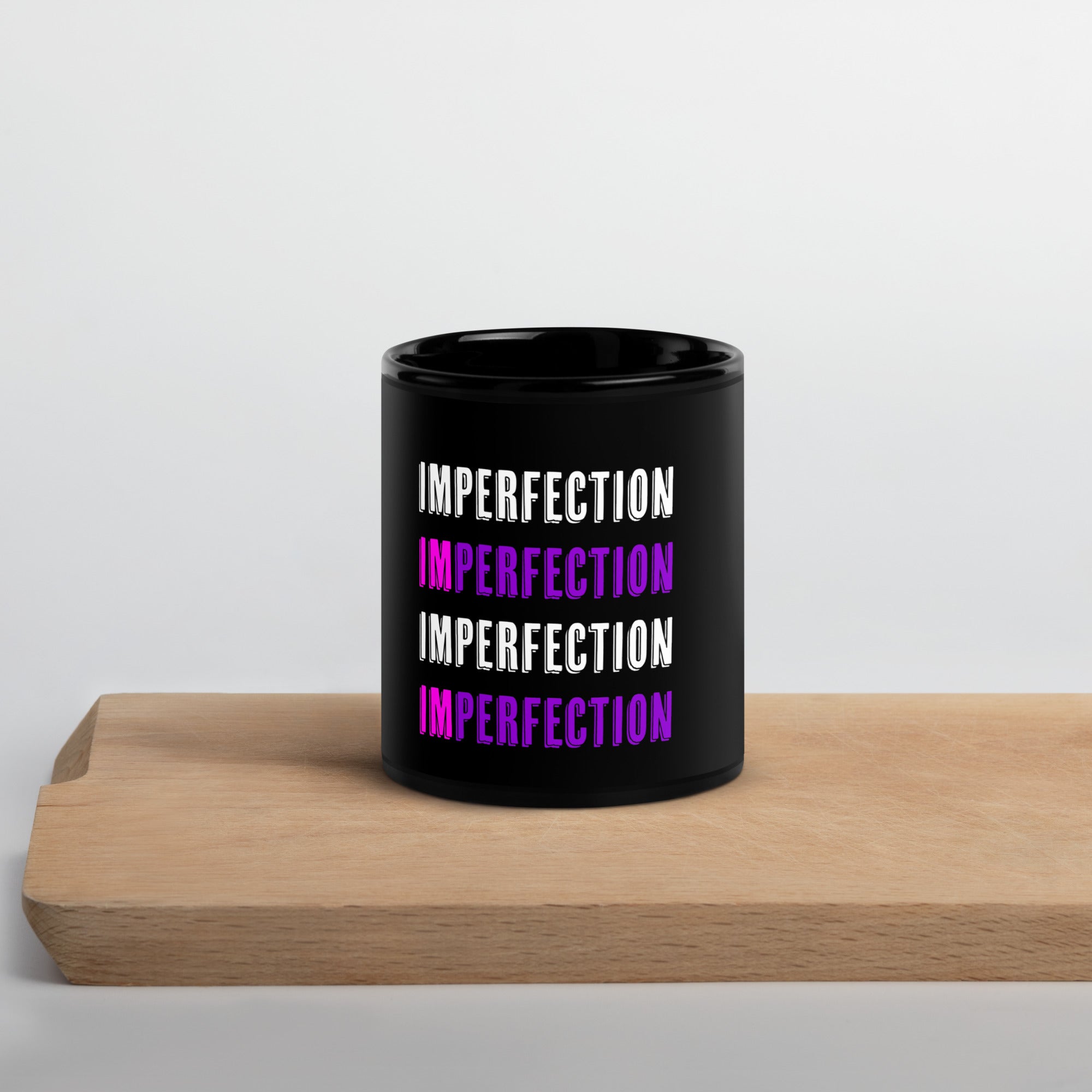 IM PERFECTION Black Glossy Mug