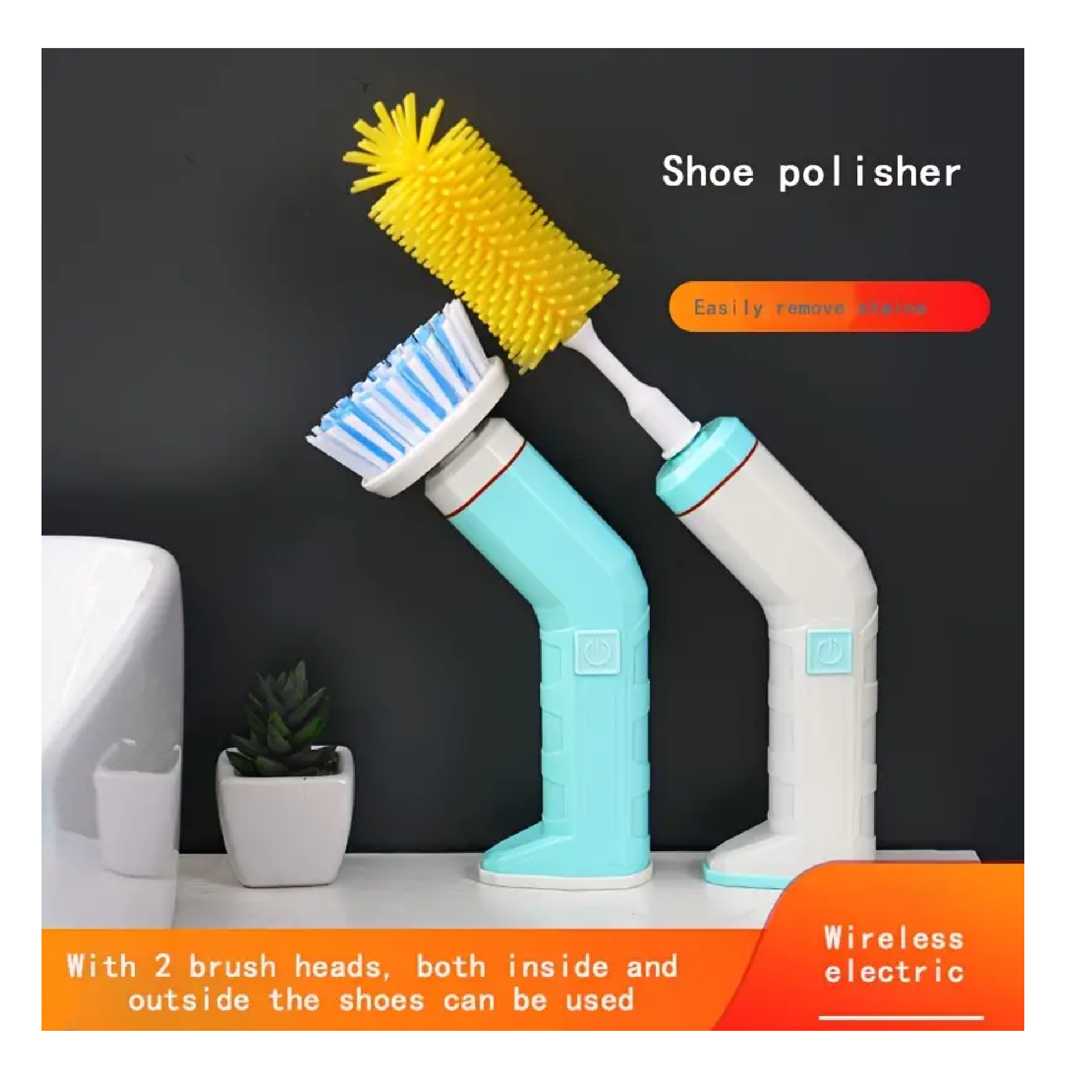 2-in-1 Electric Shoe Brush Machine, Lazy People Household Brush