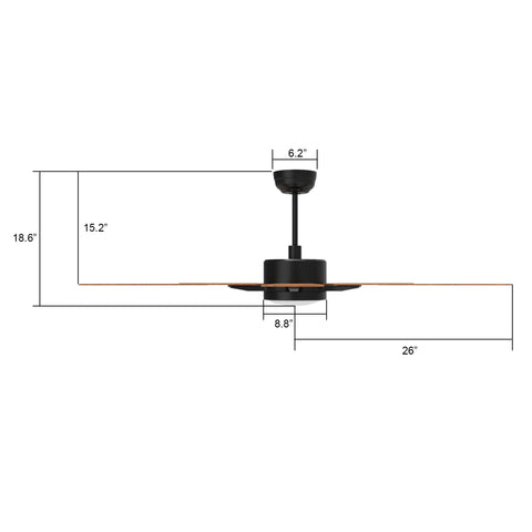 Apex 52 inch Outdoor WiFi Fan, Works with Google Assistant