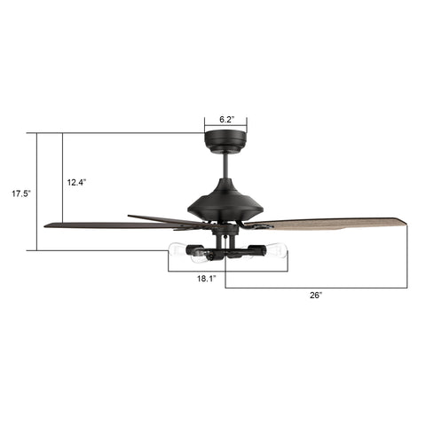 Smafan-Aero-Modernist-52_-Ceiling-Fan-with-Remote-and-unit-size