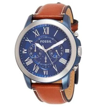 Fossil Men’s Grant Stainless Steel Chronograph Quartz Watch