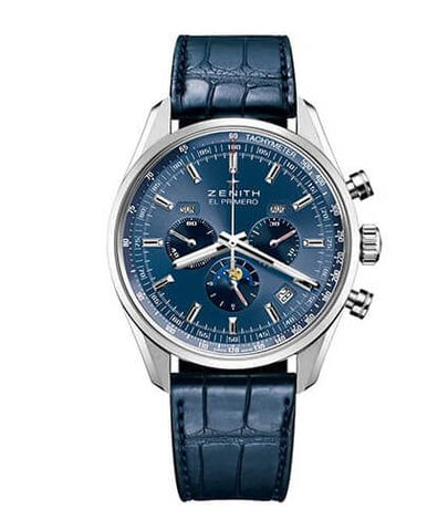 Zenith El Primero Stainless Steel Blue Dial Watch