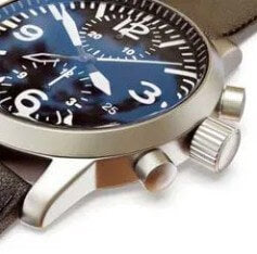 The “crown” and other buttons are usually on the right side of the watch to be easily accessed by dominant (right hand).